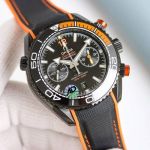 TVS Factory Omega Seamaster 600m 45.5mm 9900 Movement Ceramic Bezel Leather Strap Men Watch